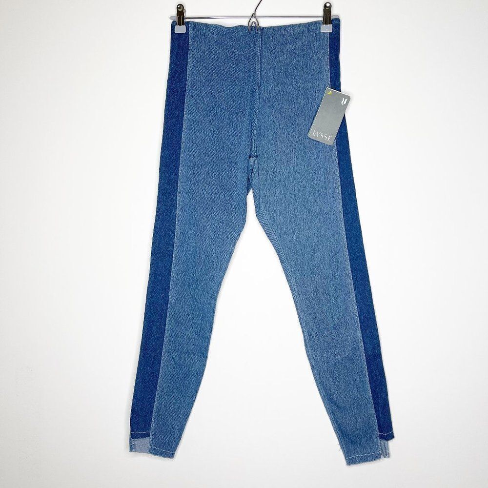 LYSSE Step Hem Ankle Denim Leggings 